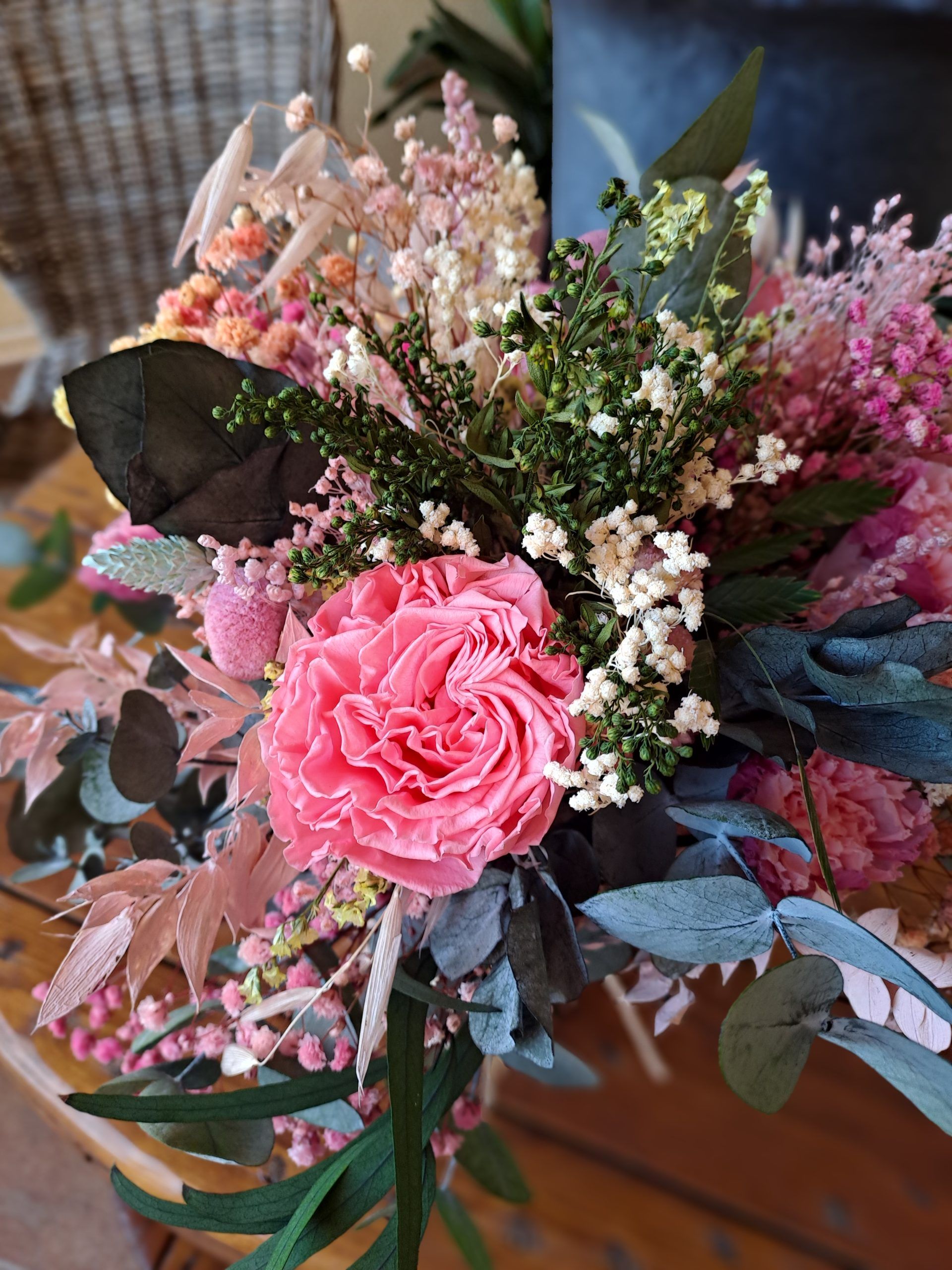 Ramo regalo flores preservadas coquette 3 Ramo regalo flores preservadas coquette 3