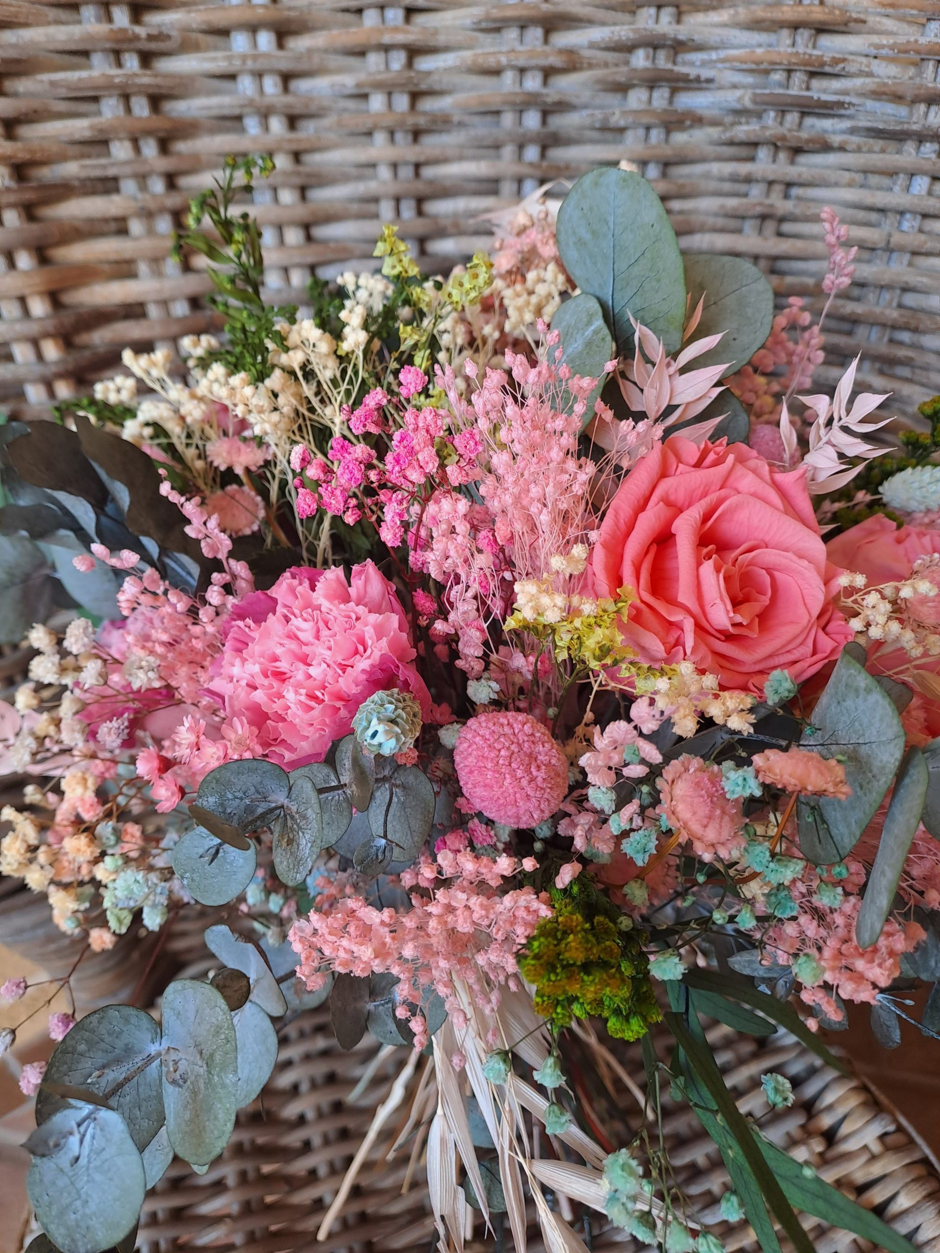 Ramo regalo flores preservadas coquette 7 Ramo regalo flores preservadas coquette 7
