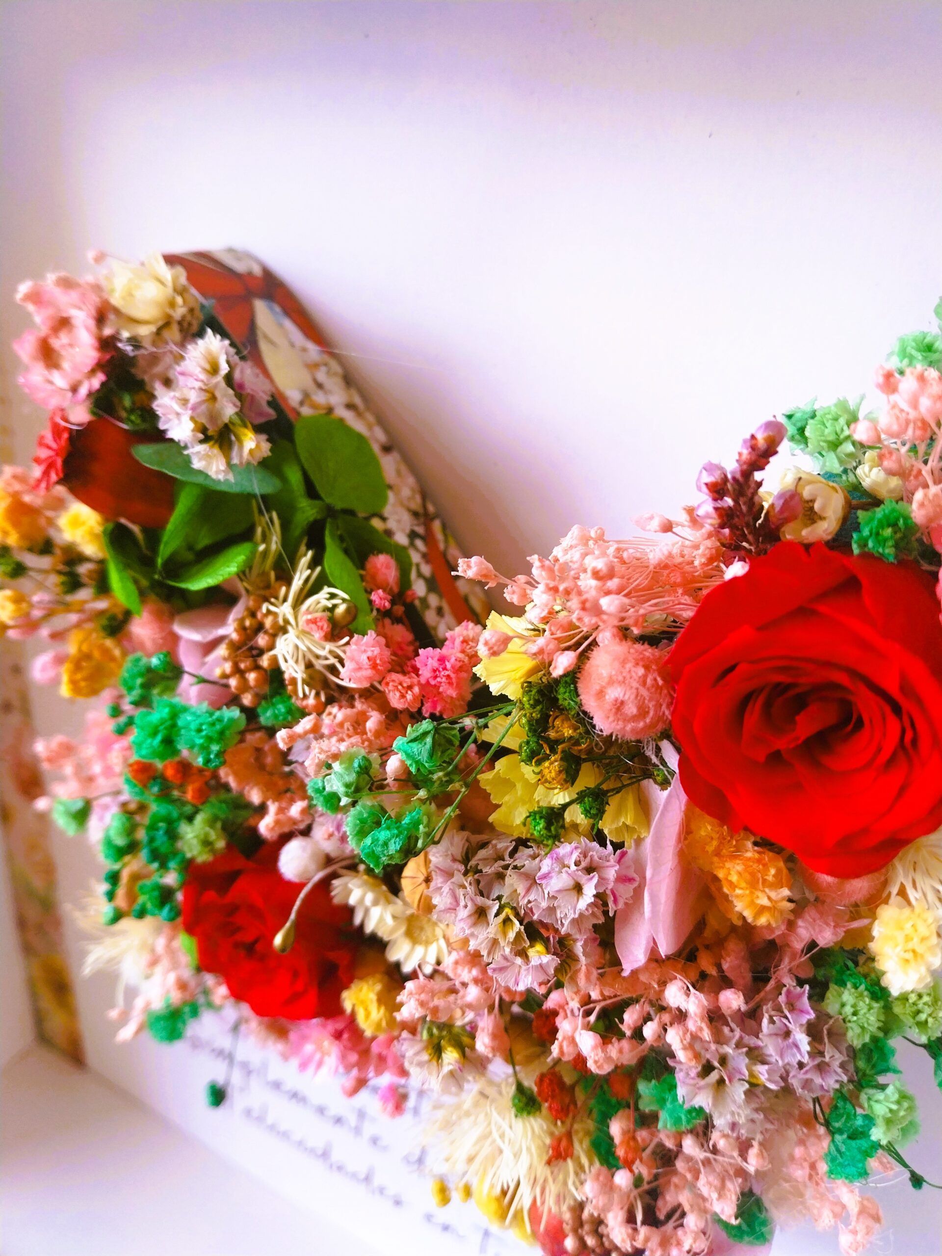 Cuadro con letras de flores Cuadro con letras de flores