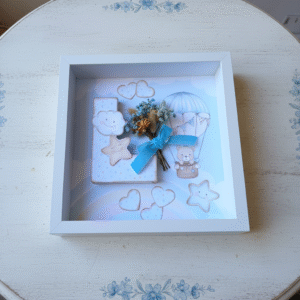Cuadro infantil flores preservadas